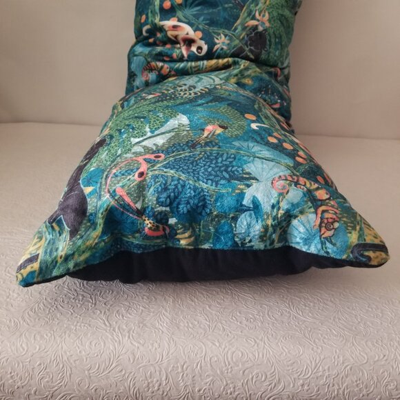 Target Velvet Jungle Theme Body  Pillow 36" Giraffe Cougar Leopard Monkey Sloth - Picture 9 of 16